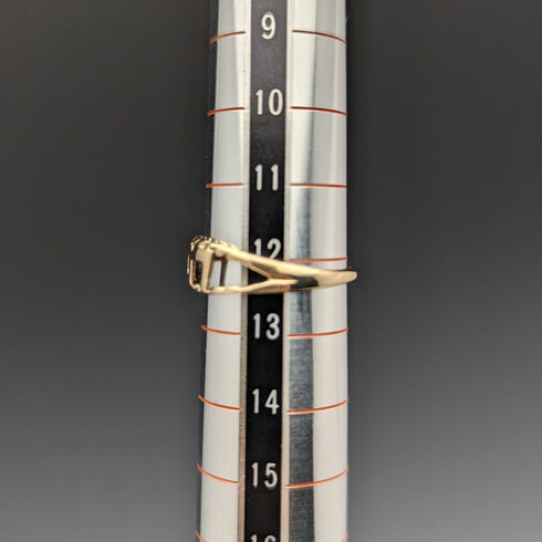 British vintage jewelry "LOVE" engraving 9ct gold ring